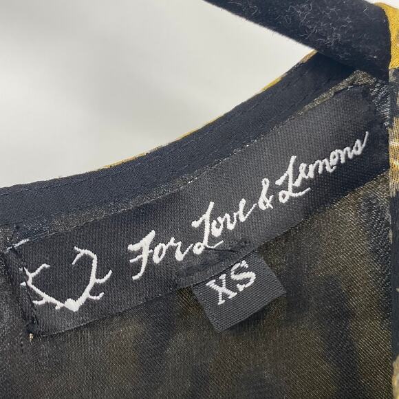 For Love & Lemons Good Times Leopard Print Cutout Mini Dress Long Bell Sleeve XS - Picture 10 of 11